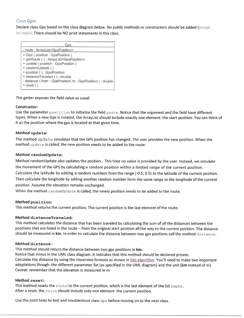 provided below. /**************************************************************** * These are the jUnit tests to test the