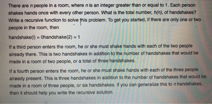  For java, please include comments & program plan: There are n
