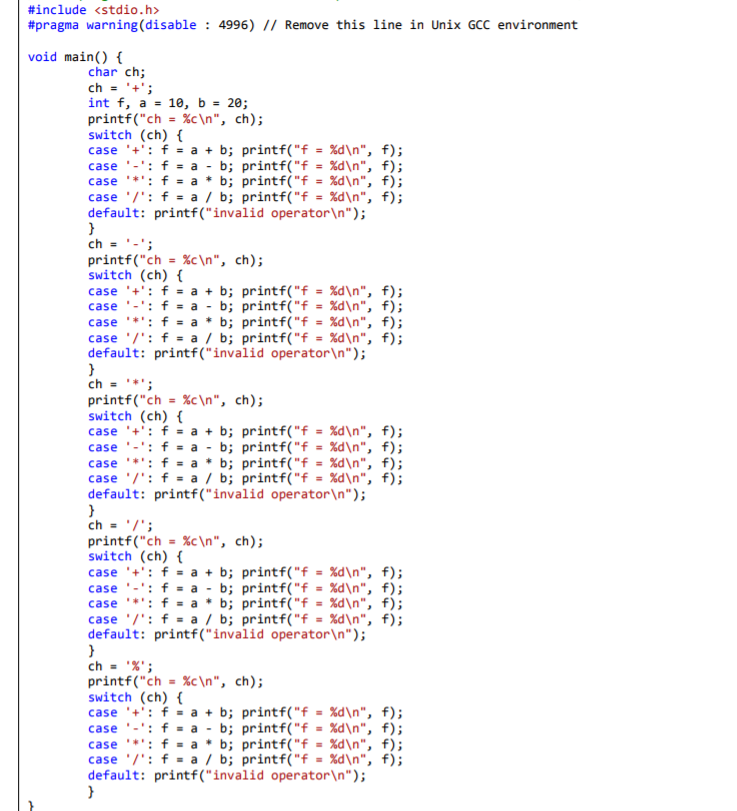 CSE 240 HOMEWORK1 Question 1: Decrease this code with for loop that