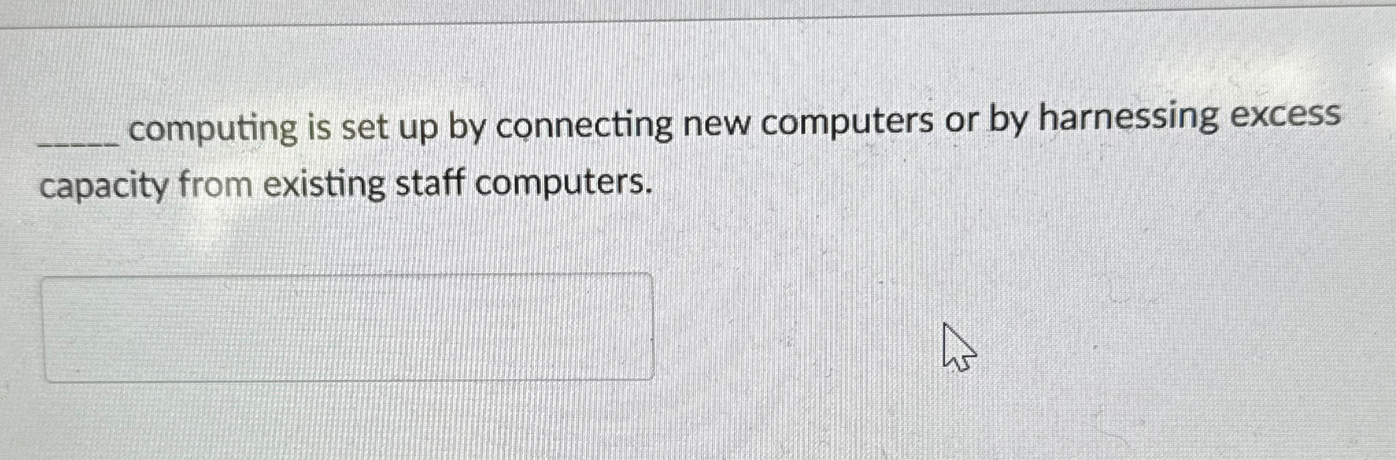  computing is set up by connecting new computers or by harnessing