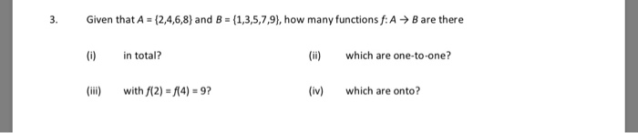  B 3. Given that A = 2,4,6,8) and B = {1,3,5,7,9),