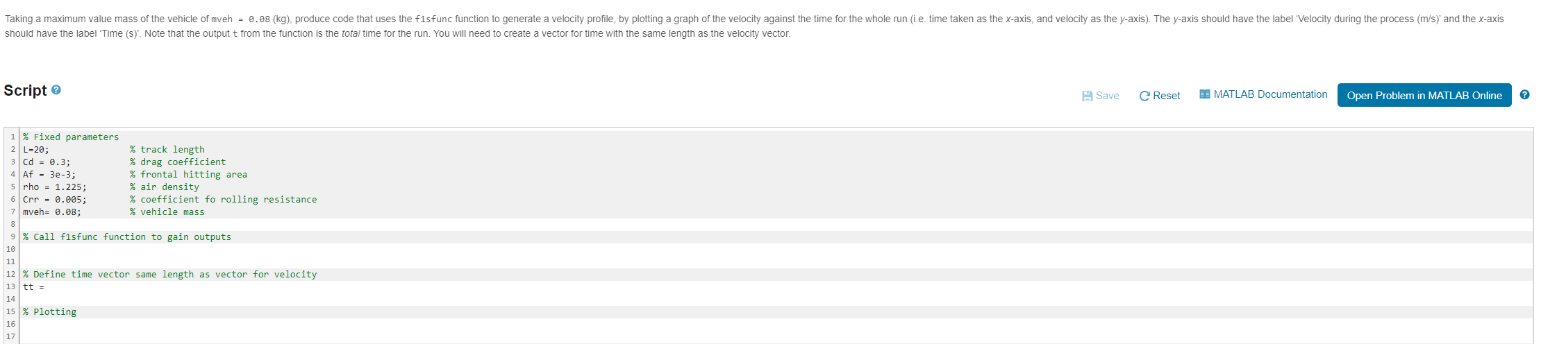  How do i solve this in MATLAB Coding? ive done all