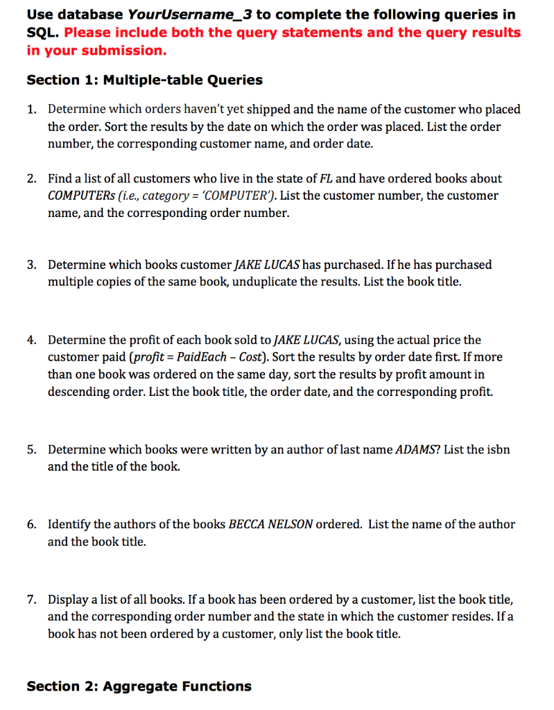 7, 9, 10, 14, and 15. Don't forget to include the query