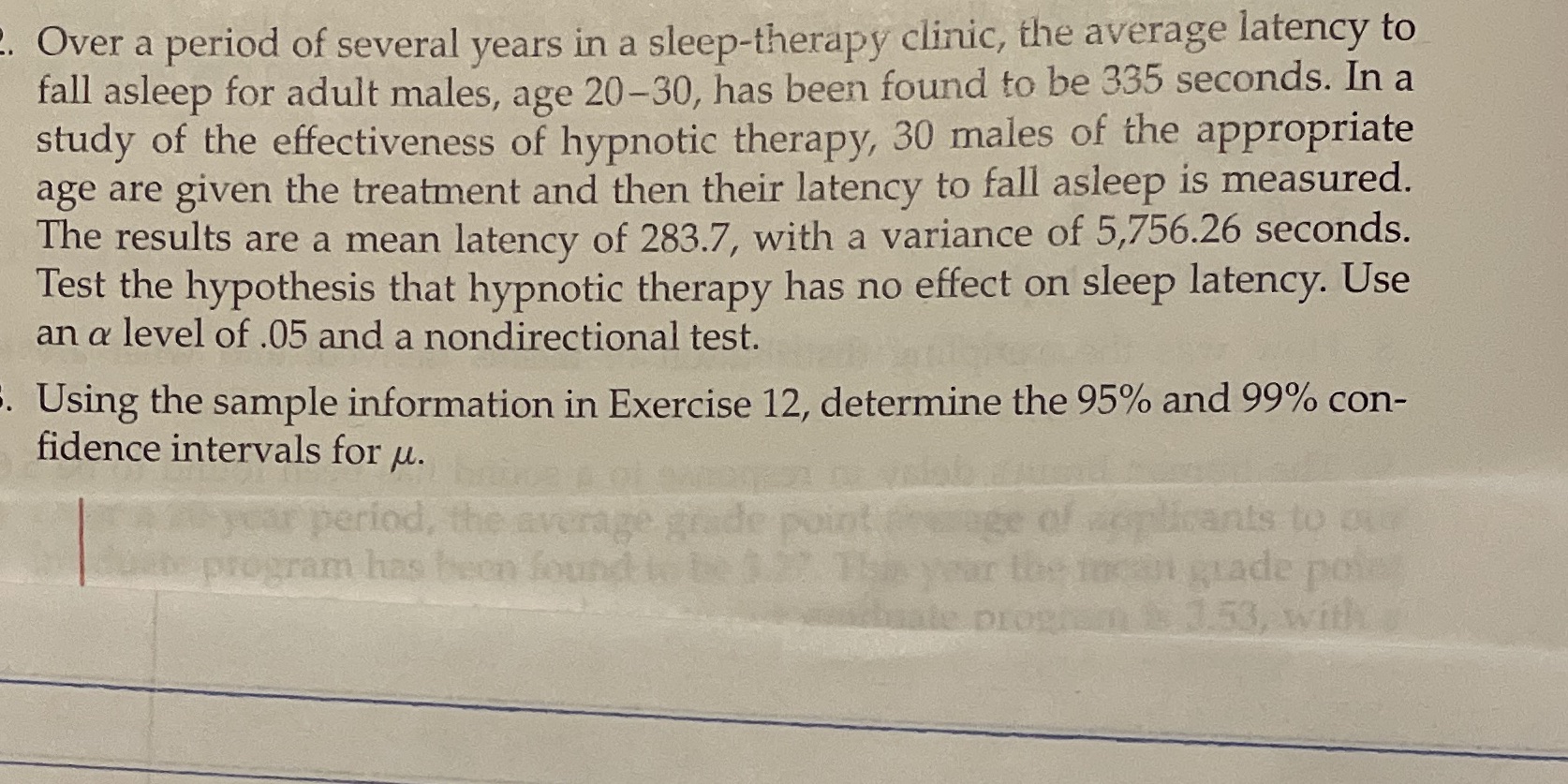 my professor also wanted us to include context, descriptive statistics, and test