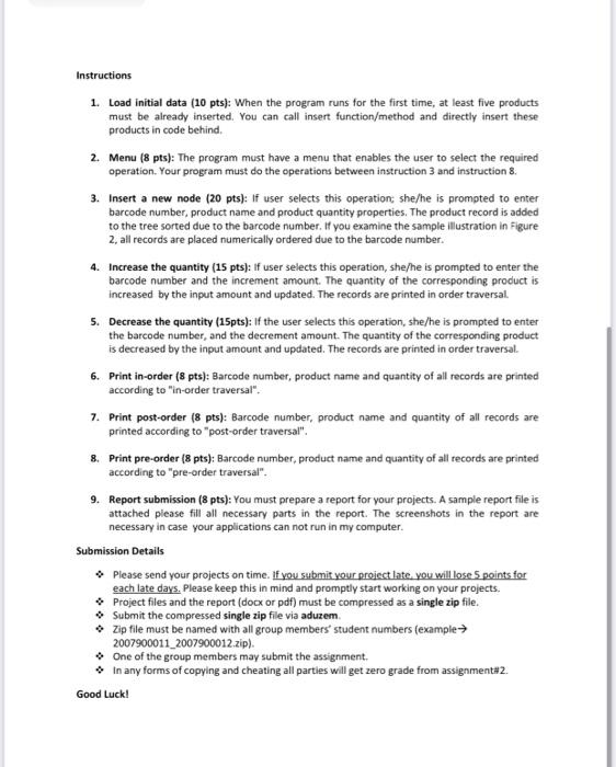 Java or Python. - Report submission is mandatory. You must submit a