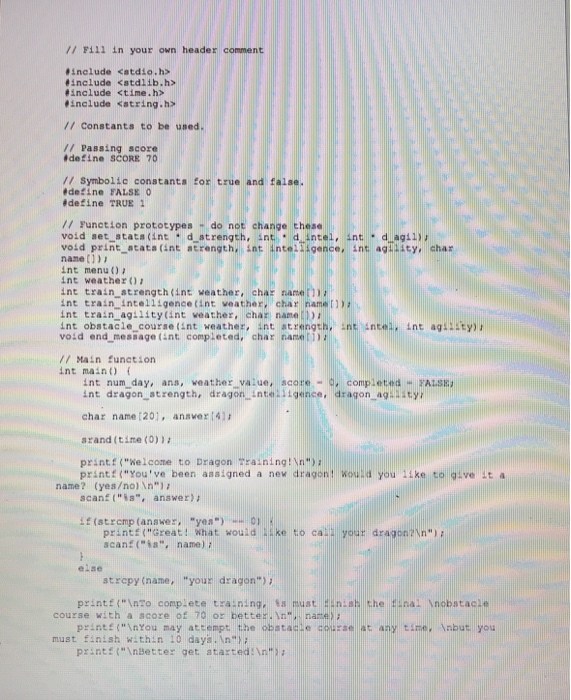 learn how to write functions given specifications 2. To learn how to