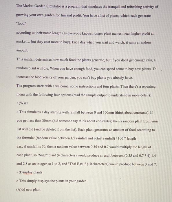 write a python code!! i need a python code sample output: The