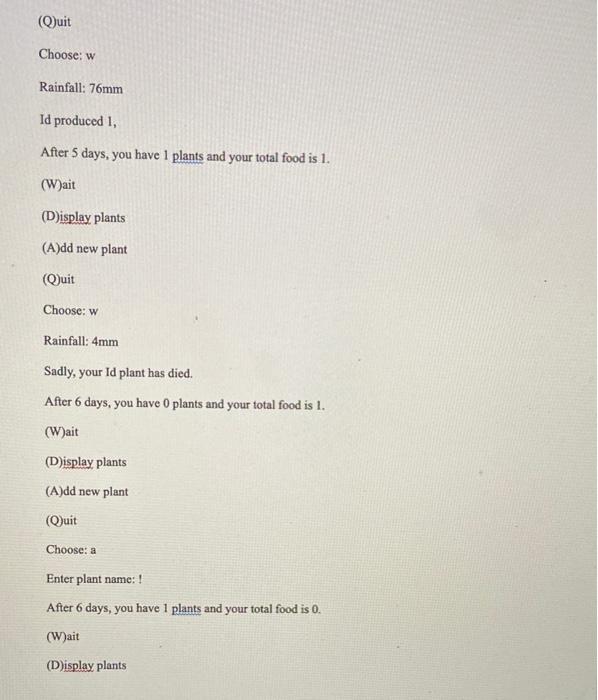 following four options (read the sample output to understand in more detail):