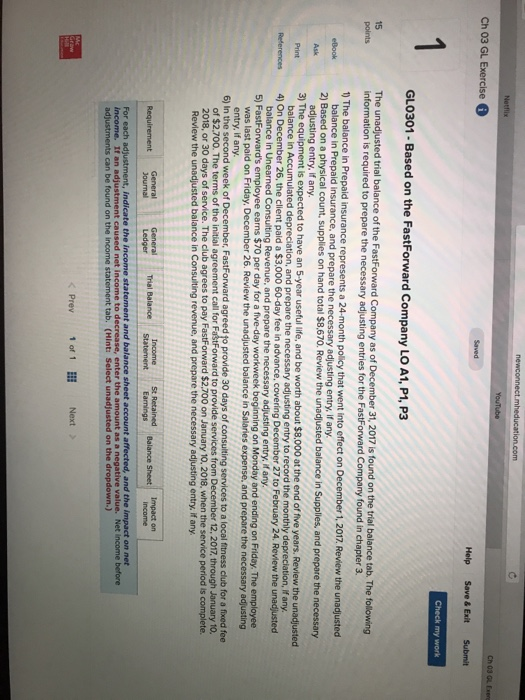  Ch 03 GL Exere ch 03 GL Exercise Help Save &