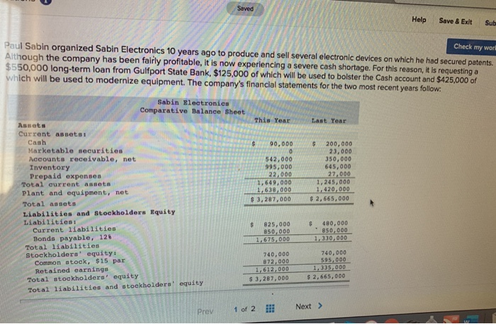  please answer Required 2A and 2B. Saved Help Save & Exit