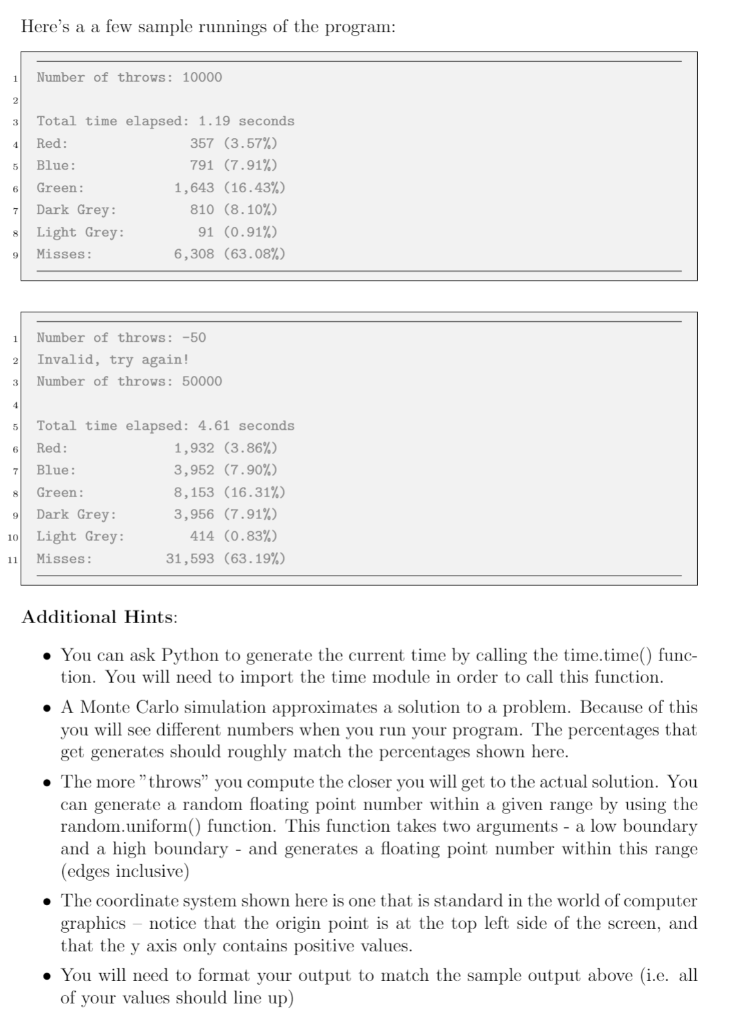 probable it would to hit a colored section of the painting if