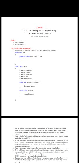  I need it in java not C++ please thank you Lab
