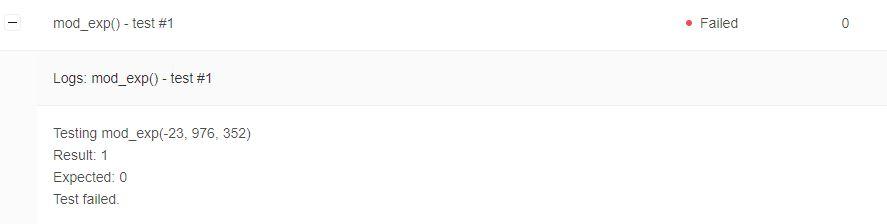 PROVIDED. PLEASE CODE IN PYTHON USING JUPYTER!!! THANKS Program a function mod_exp
