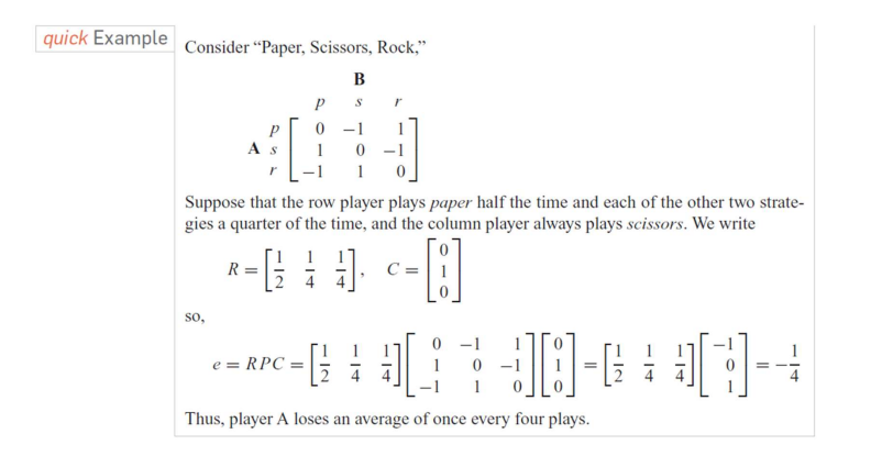 Using Matlab, slove the following using Matlab code Consider "Paper, Scissors, Rock,"
