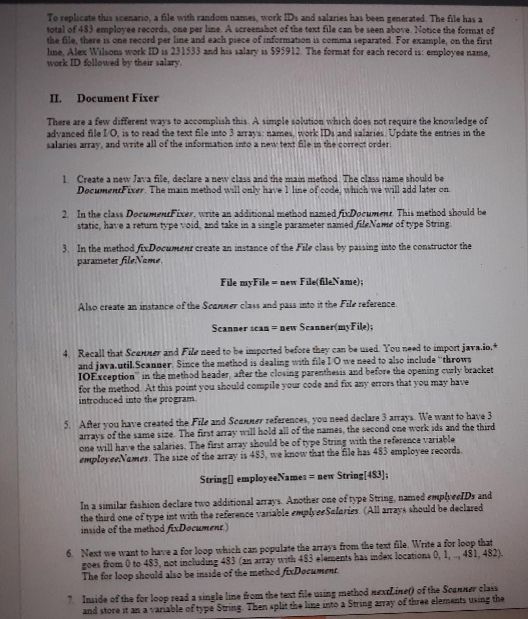 I have so far. thank you. 1 Introduction Imagine you are given