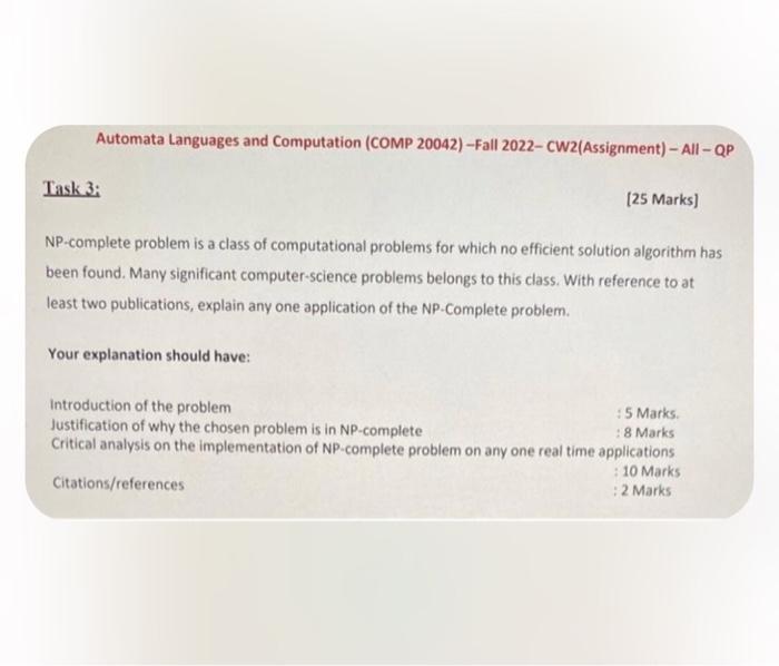  Automata Languages and Computation (COMP 20042) -Fall 2022- CW2(Assignment) - All
