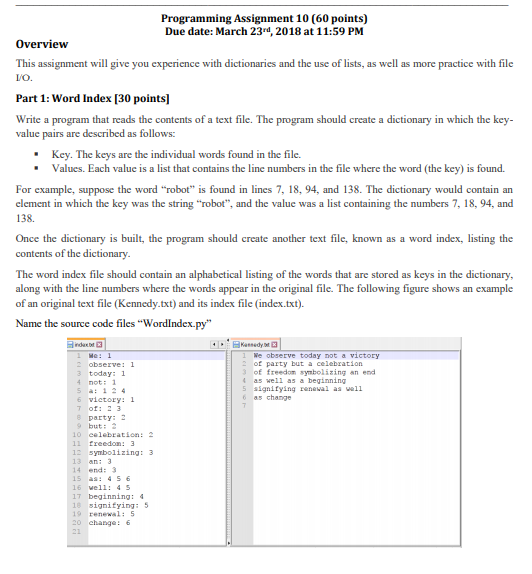 below if needed to complete part 2, after instructions for part 1