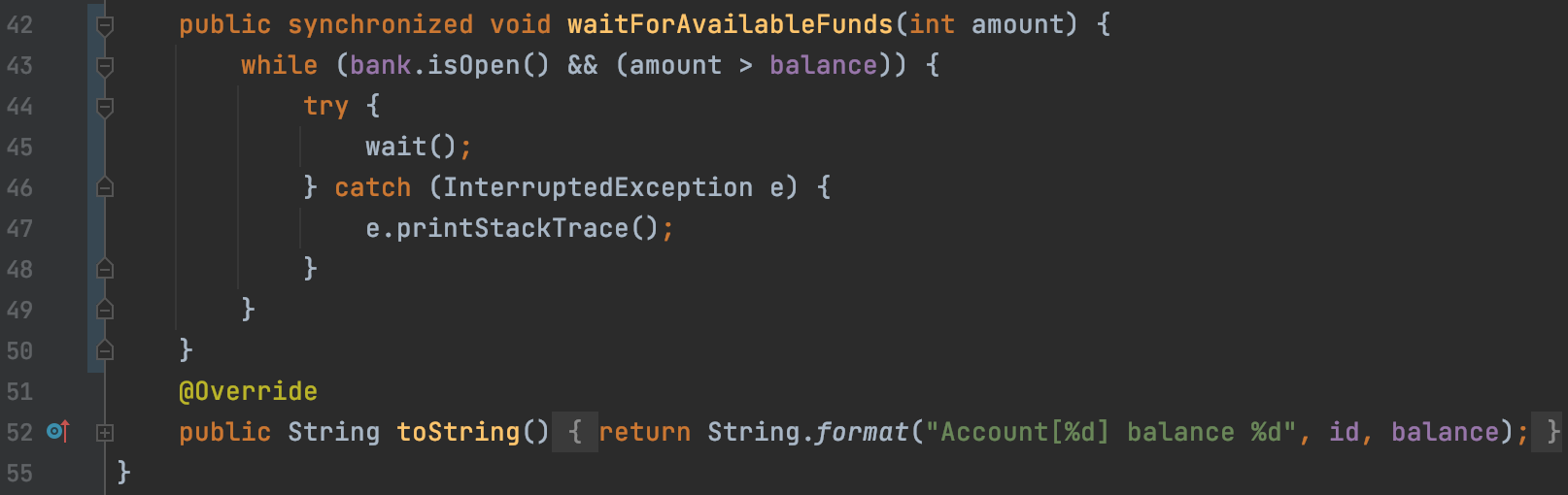 run my code it prints an infinity loop I'm not where the