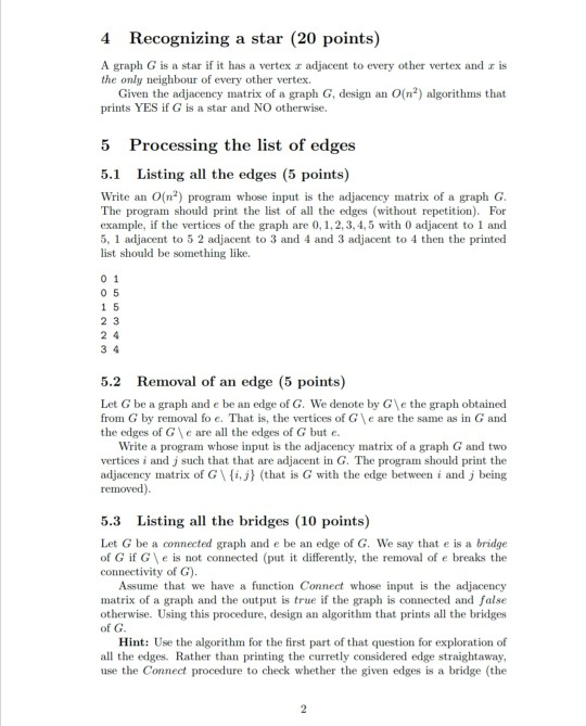 you solution this question before but Regarding 5.1 assuming the matrix