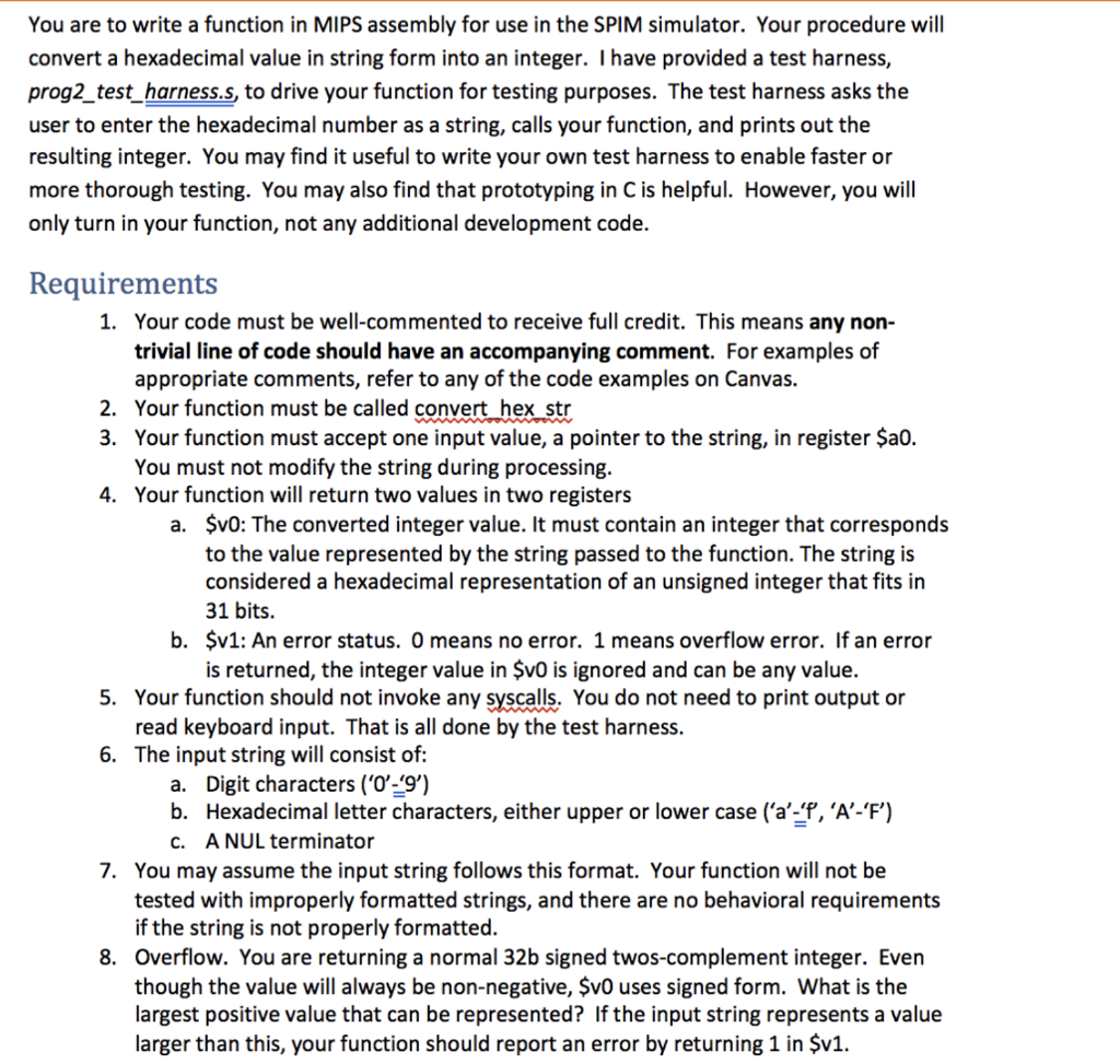 Please help with this assembly Program. # Prog2_test_harness.s #------------------------------------------------------------------------- # PLACE YOUR