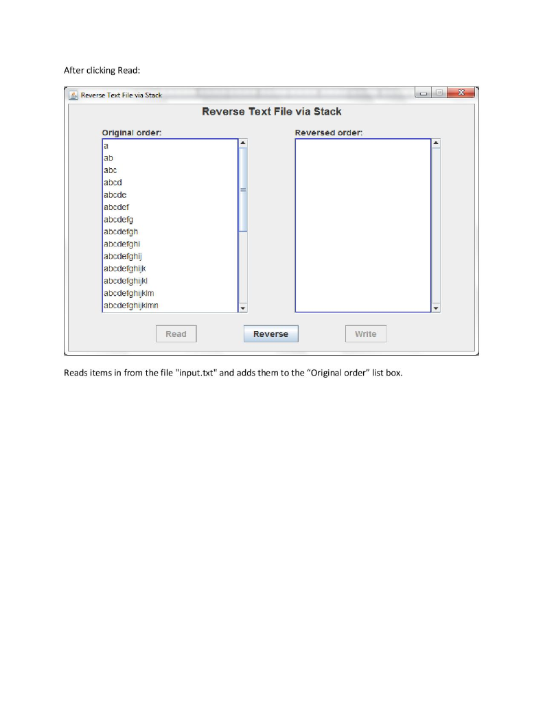 boxes and 3 buttons. The 3 buttons are: Read - reads the