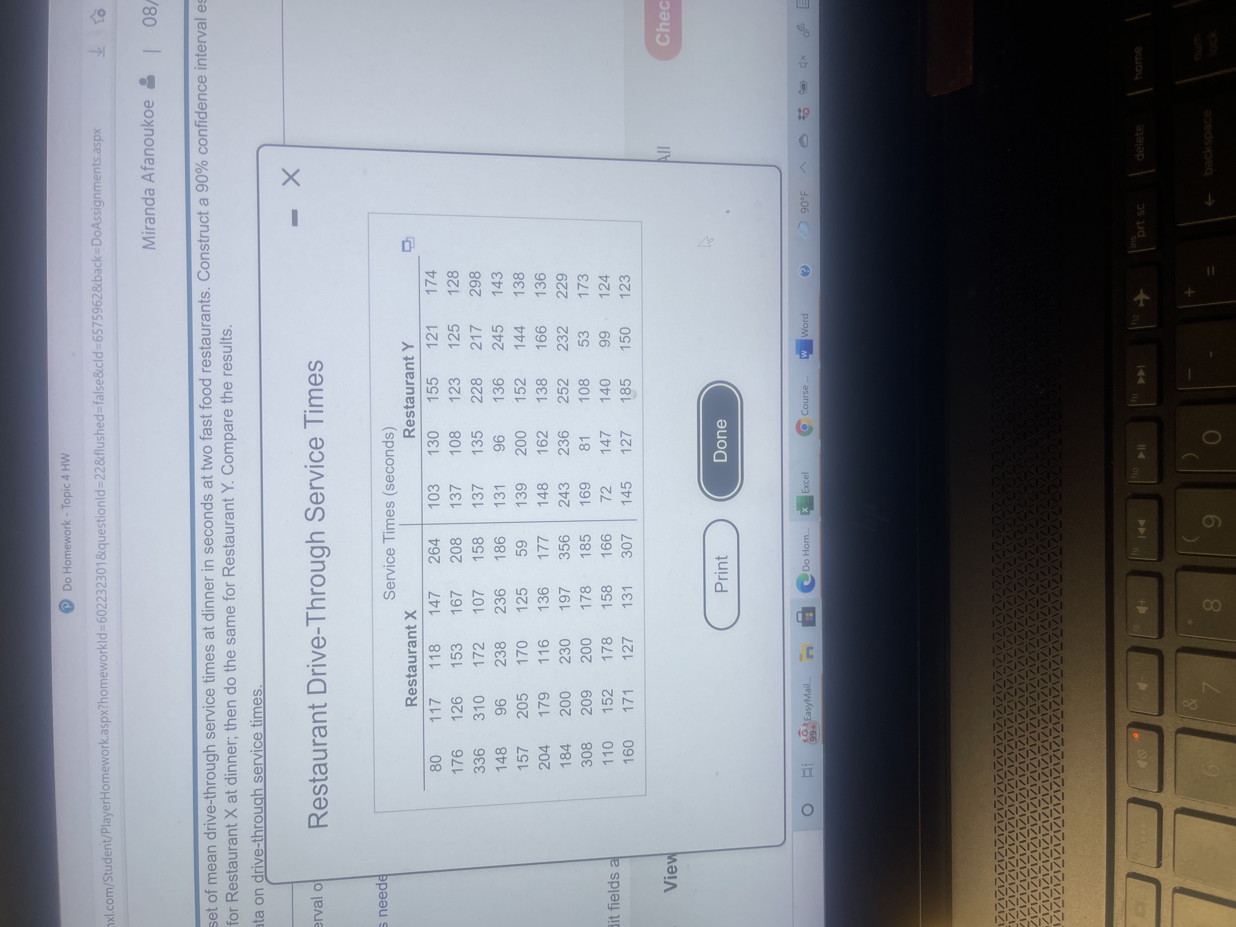 number 29attached image Do Homework - Topic 4 HW xl.com/Student/PlayerHomework.aspx?homeworkld=602232301&questionld=22&flushed=false&cld=6575962&back=DoAssignments.aspx Miranda Afanoukoe