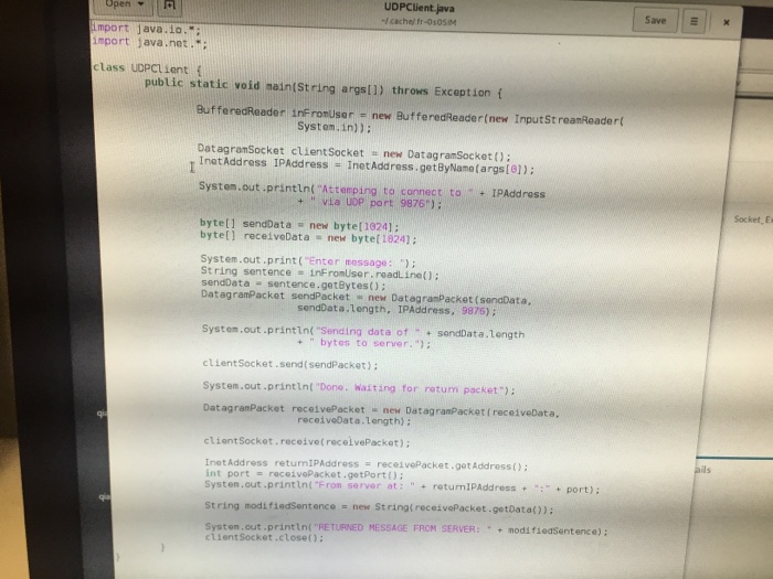 server process. BACKGROUND Socket opens a "door" between the application process and