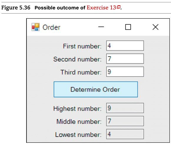 (Challenging, partial hints) Exercise 5.3.13 SORT THREE NUMBERS Write a program that