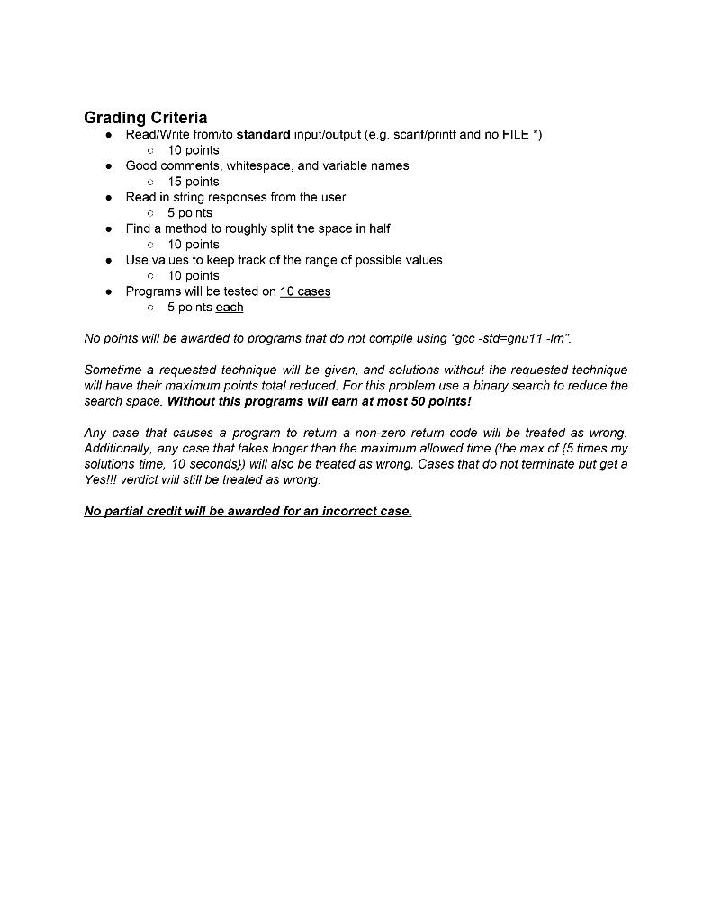 Give practice with binary search. Story After collecting your money from the