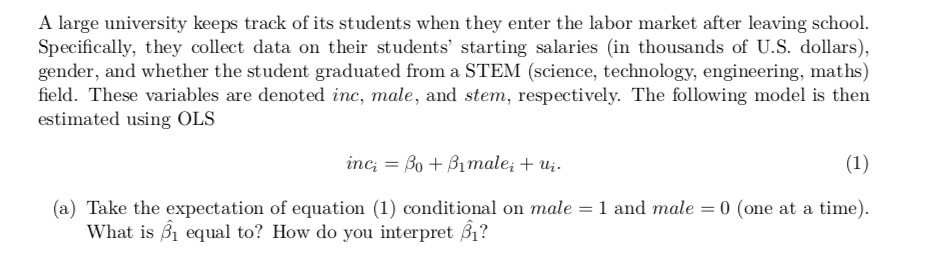Please help me with solving only question (a) Provide the steps to