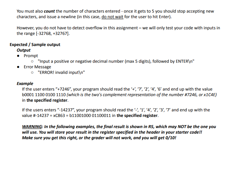 NUMBER MUST BE STORED IN R4 ;================================================================================= .ORIG x3000 ;------------- ;Instructions ;-------------