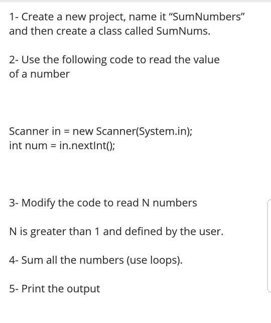  I need a java file for this assessment. 1- Create a