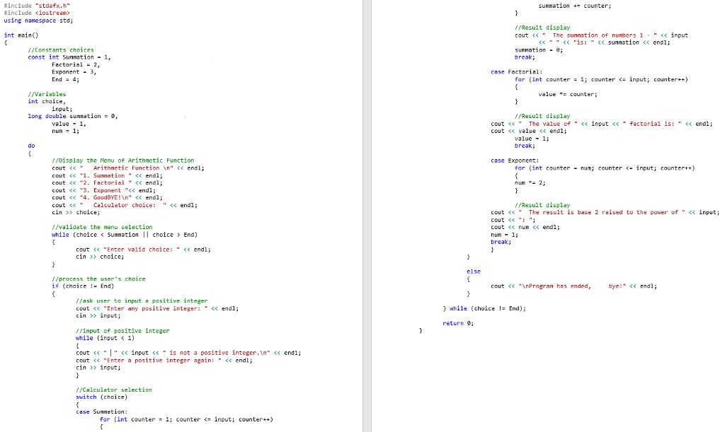 Rewrite Previous Programming Assignment found (BELOW) so that it utilizes functions. You