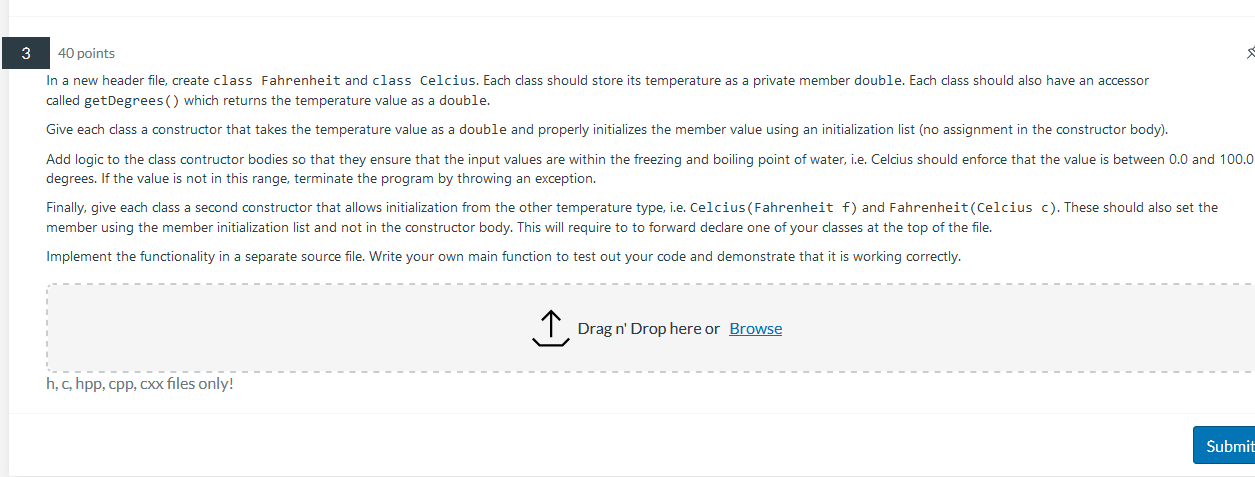  called getDegrees ( ) which returns the temperature value as a