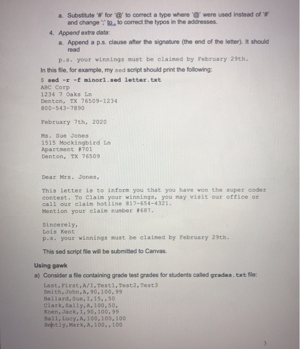 sed and gawk, you are provided with links to manuals and tutorials