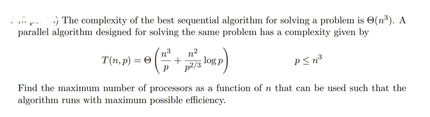  lepo The complexity of the best sequential algorithm for solving a