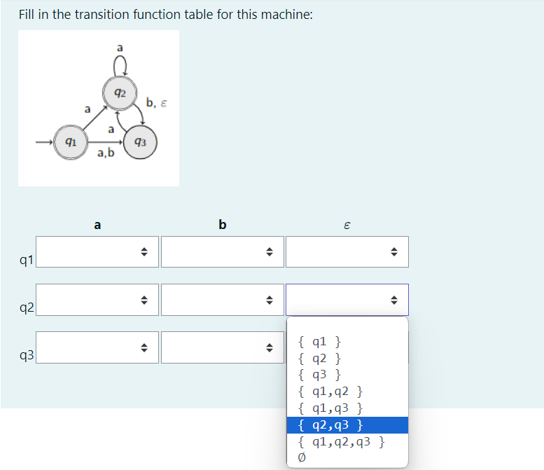  PLease select the correct answers only from the drop down list