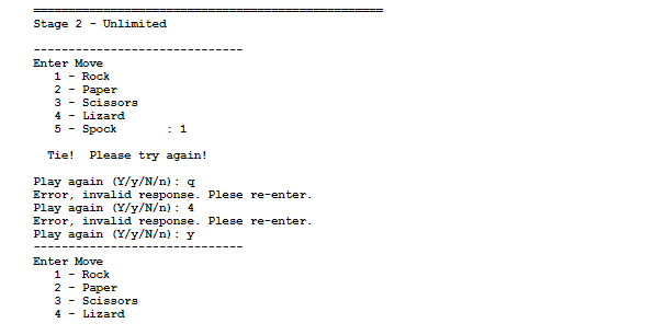 over many sessions, a Lizard Paper Je player can often recognize and