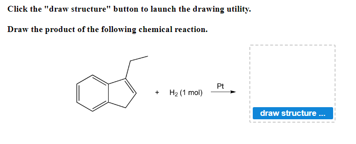  Click the "draw structure" button to launch the drawing utility. Draw