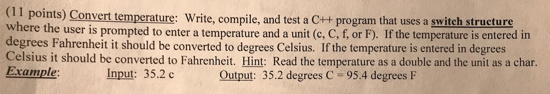  Please write the program in C++. Please explain. Thank you. (11