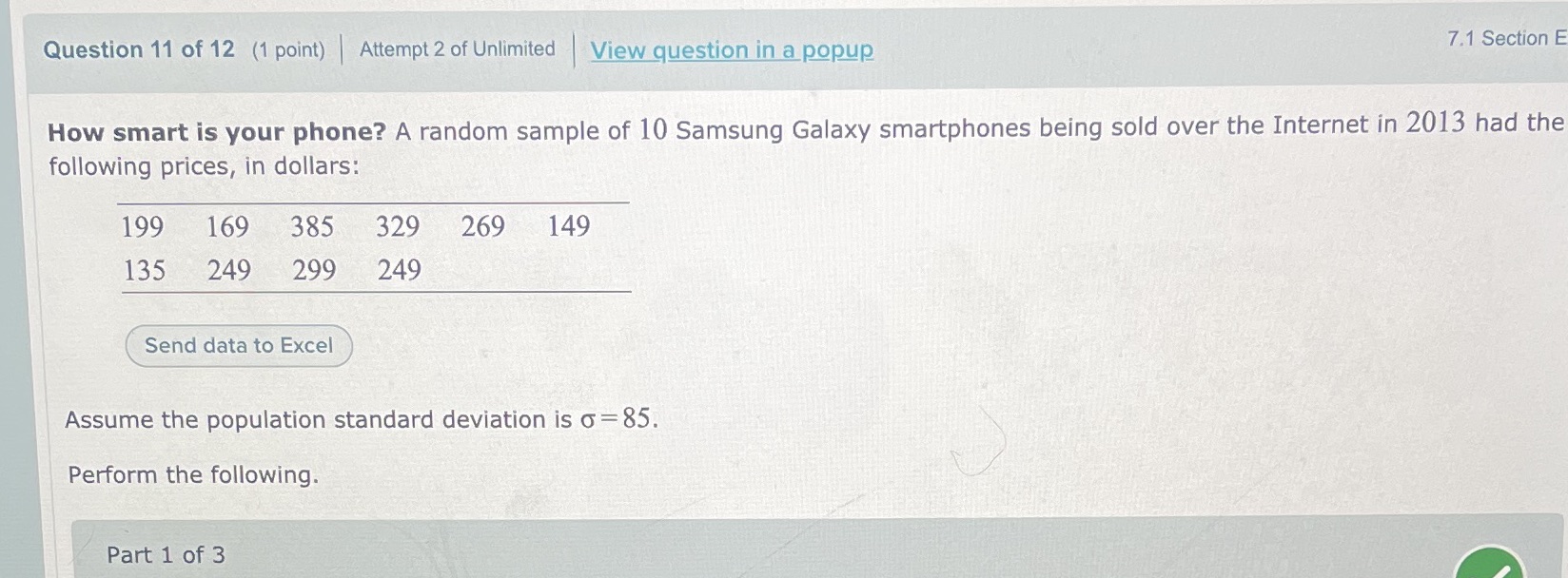 C) If appropriate, construct a 99.5% confidence interval for the mean price