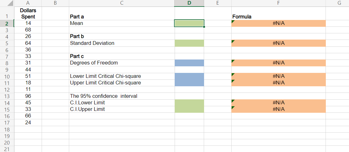 A A C _ E F G Dollars 1 Spent Part