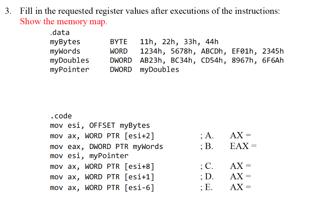 The following question is about Computer Organization & Assembly Language. Please solve