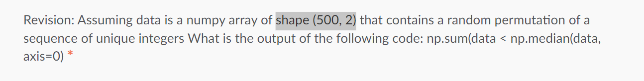 In pandas or python Revision: Assuming data is a numpy array of