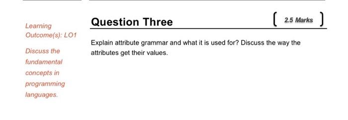  Explain attribute grammar and what it is used for? Discuss the
