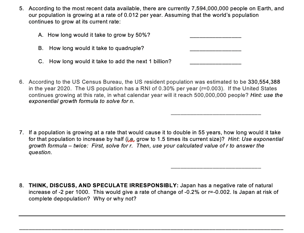 5. According to the most recent data available, there are currently