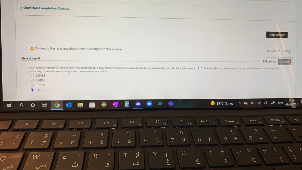 to the next question prevents changes to this answer. Question 6 of