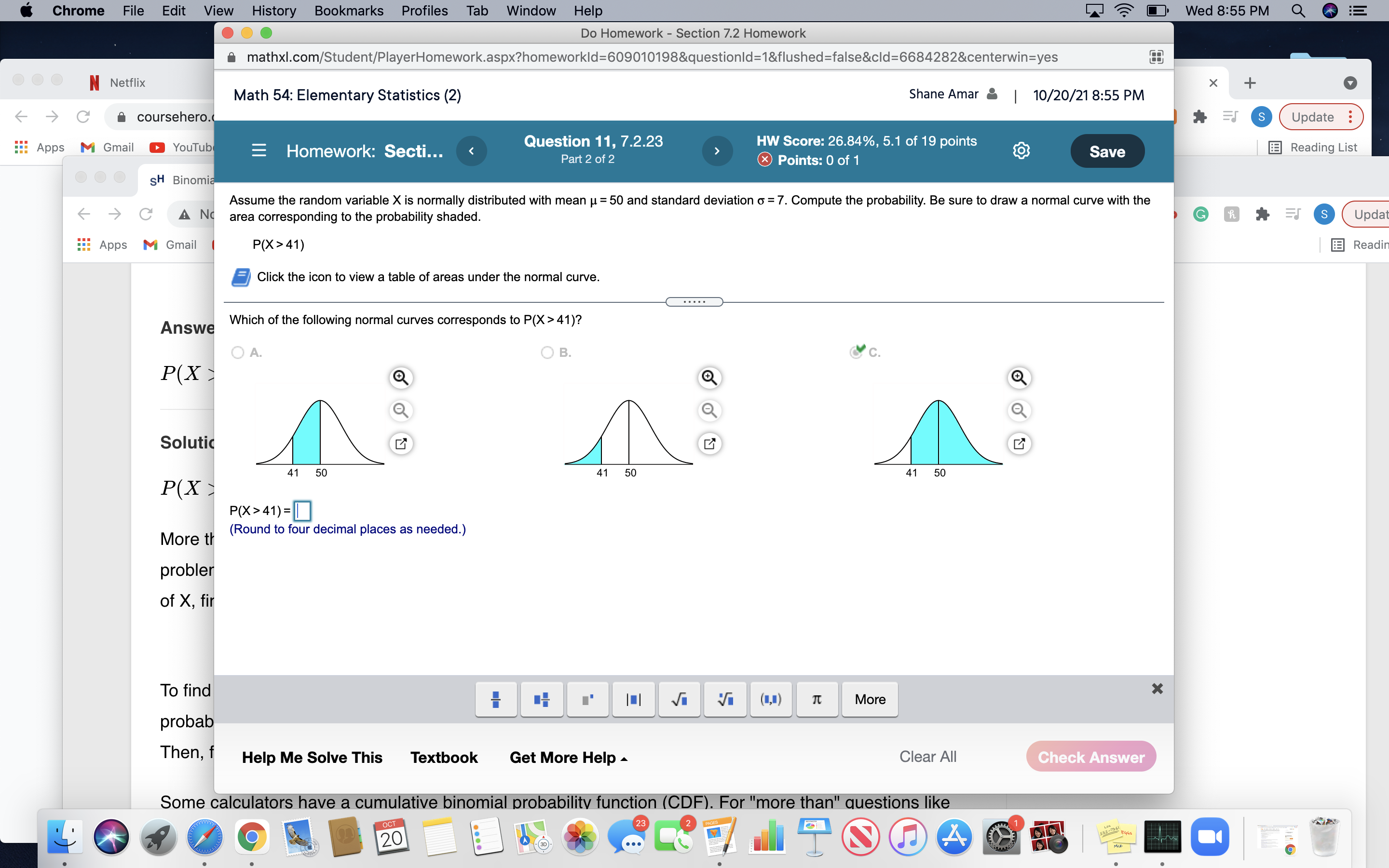 8:00 PM Q DE ... Do Homework - Section 7.2 Homework mathxl.com/Student/PlayerHomework.aspx?homeworkld=609010198&questionld=1&flushed=false&cld=6684282&centerwin=yes