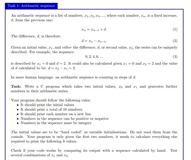 The Program is to be Written Strictly in C , and