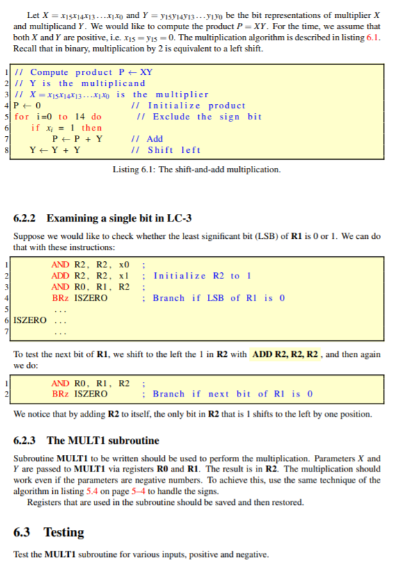 a faster multiplication subroutine using the shift-and-add method. 6.1.1 Inputs The integers